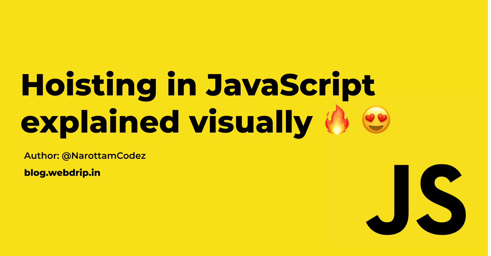 Hoisting in JavaScript explained visually π₯ π